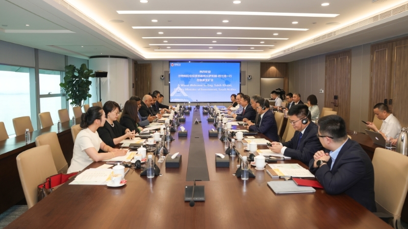 沙特投资部副部长萨利赫·哈比提会见bet365亚洲官网董事长陈景河